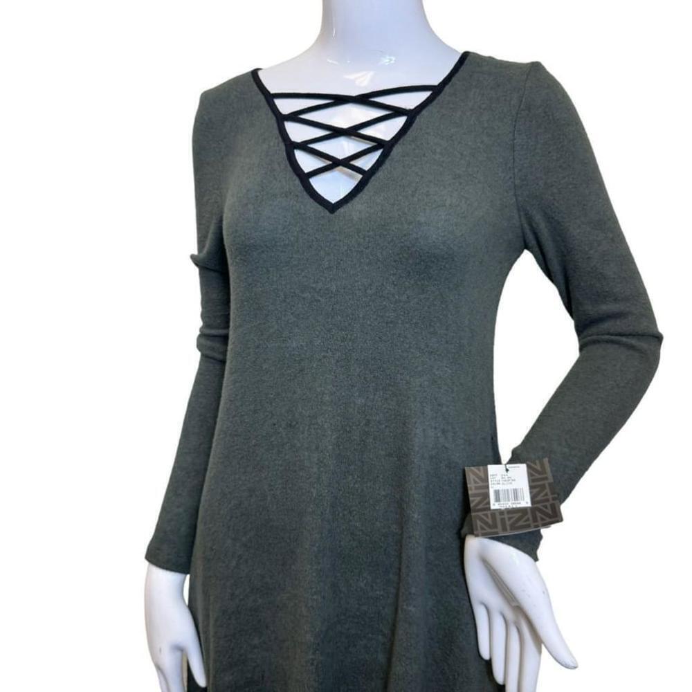 Women's IZ BYER Green Long Sleeve Dress Size S